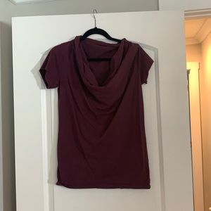 Cowl neck tee